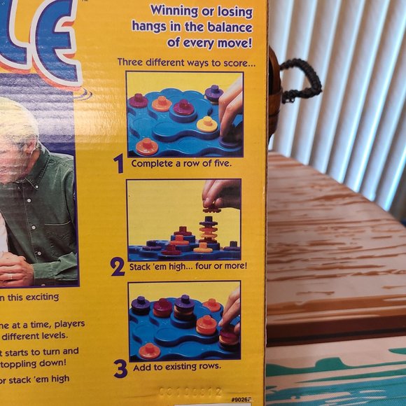 Topple Board Game 2010 Pressman Balancing Game Complete Vintage New Open Box - Picture 3 of 5